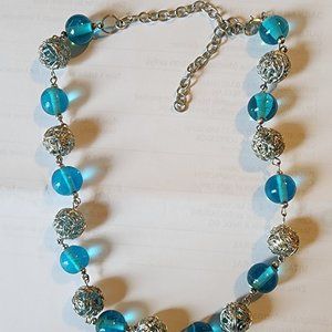 Aquamarine & Silver Necklace